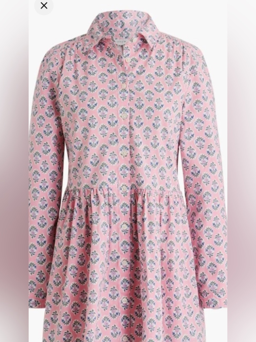 J CREW SHIRTDRESS PROVINCIAL PRINT DRESS SIZE 6